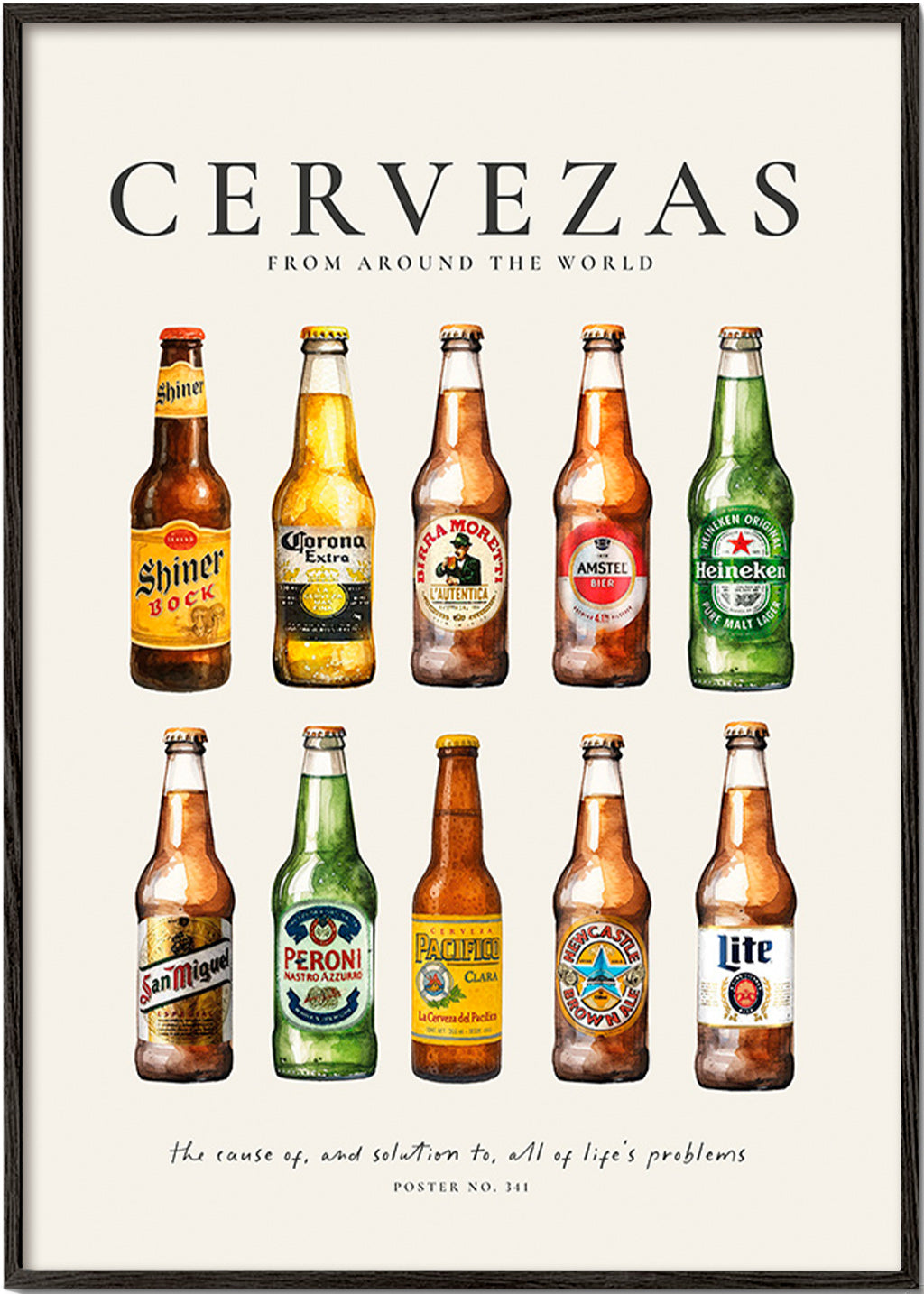 Art de cuisine — Bouteilles de bière classiques