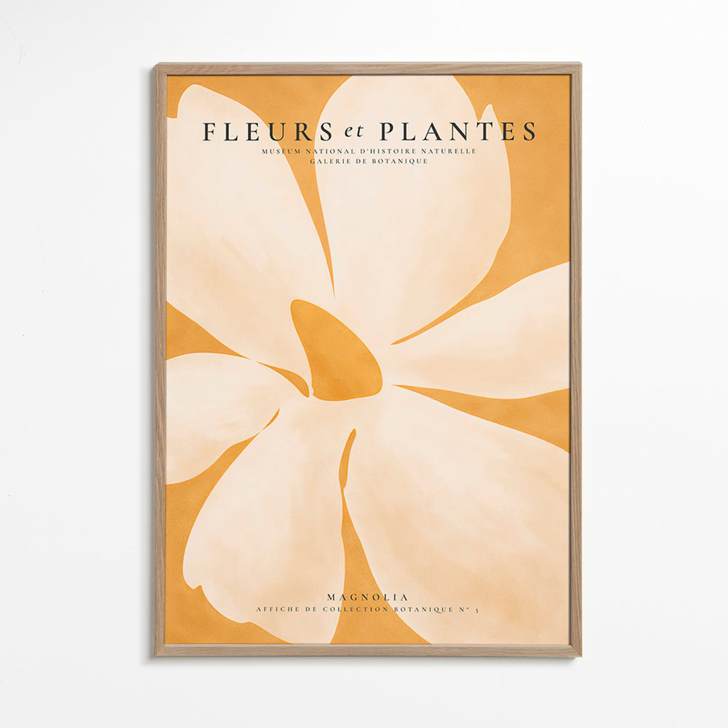 Impression botanique Magnolia grand format