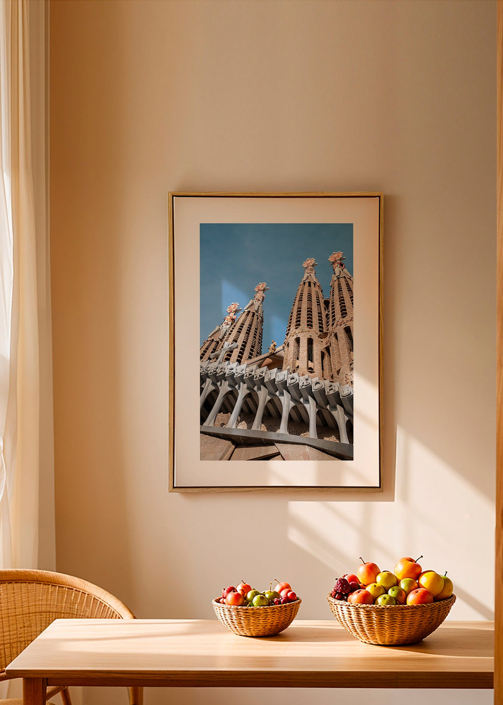 Art de ville Façade Sagrada Família vertical