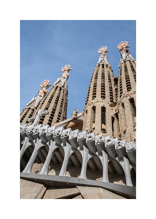 Art de ville Façade Sagrada Família vertical