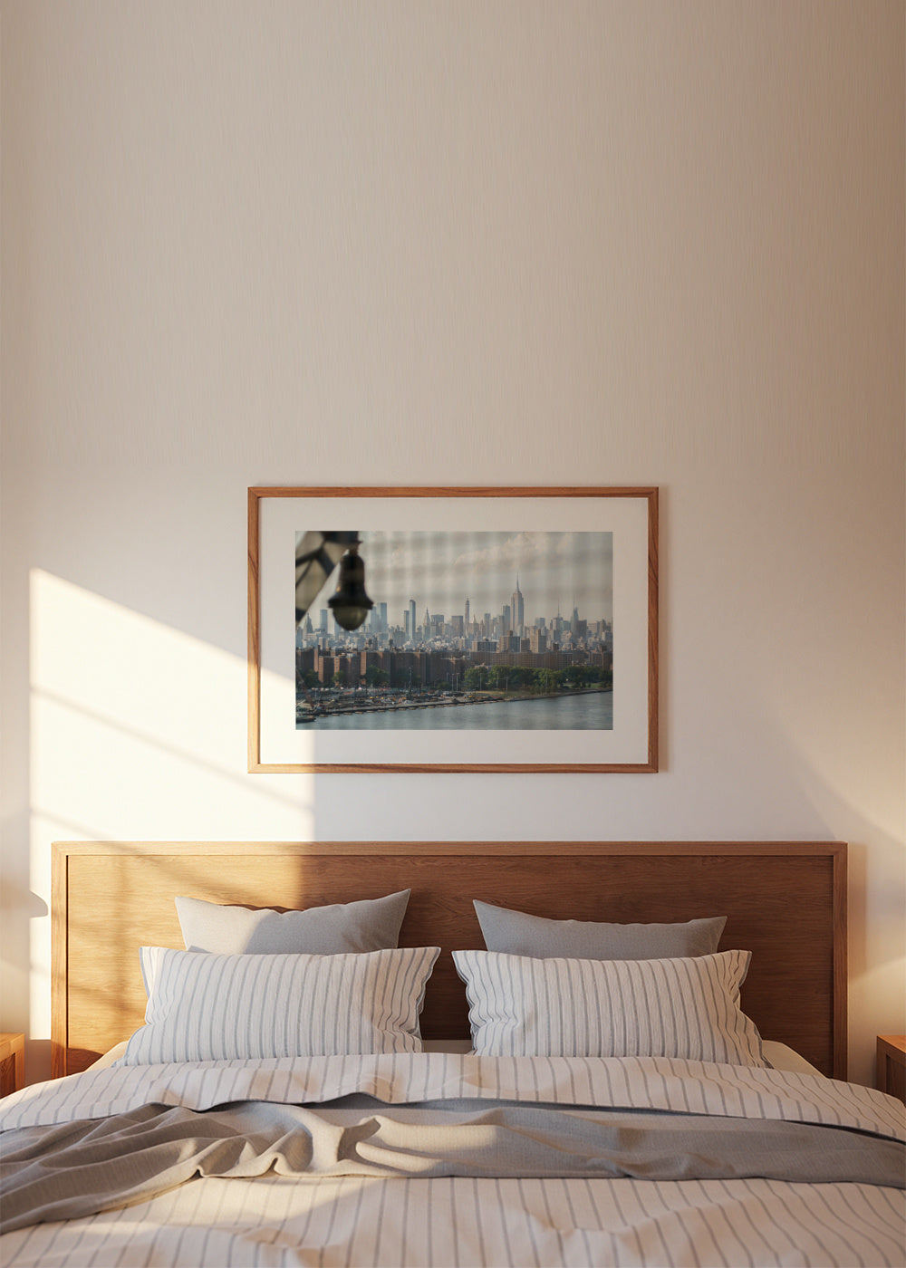 Manhattan Window - Framed poster in an interior