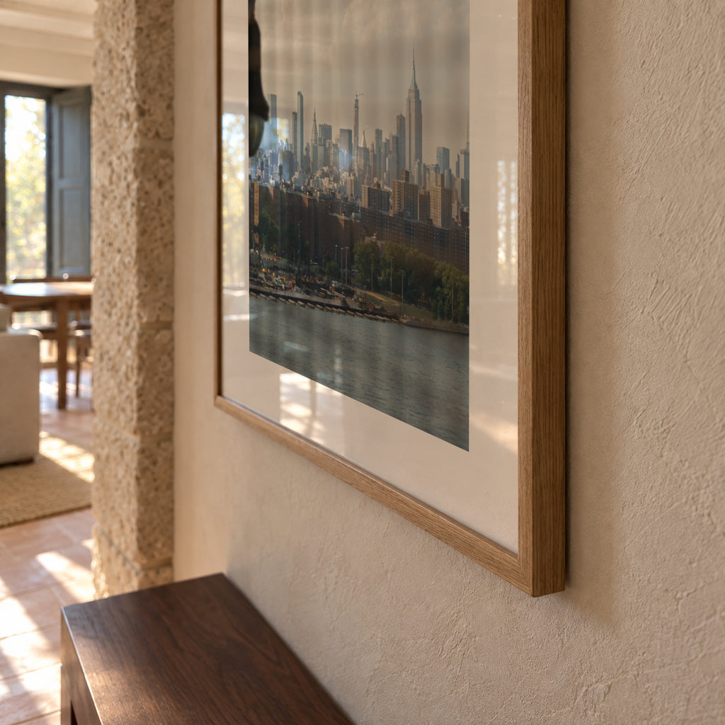 Skyline Reflection - Framed poster detail