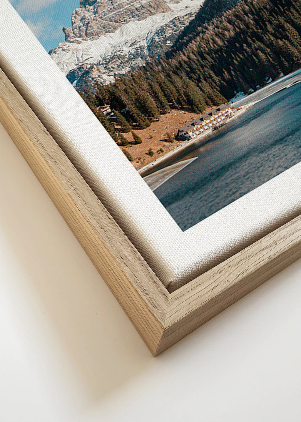 Photographie lac et sommets