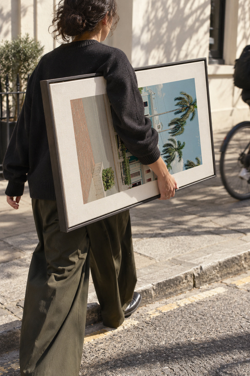 Havana Palms - Framed canvas in an interior