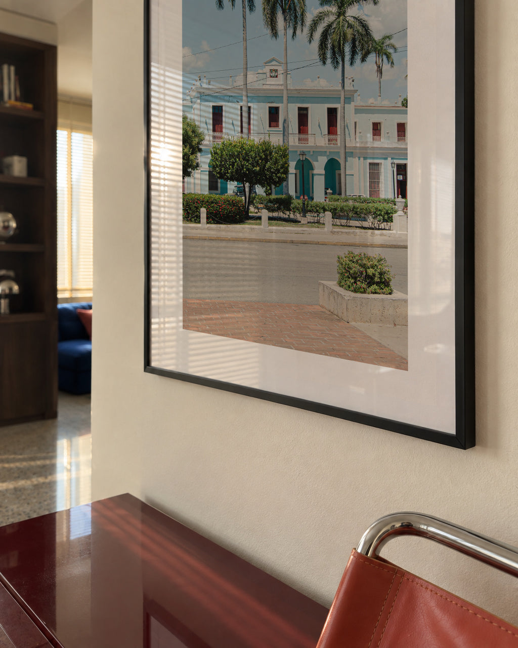 Havana Palms - Framed poster in an interior