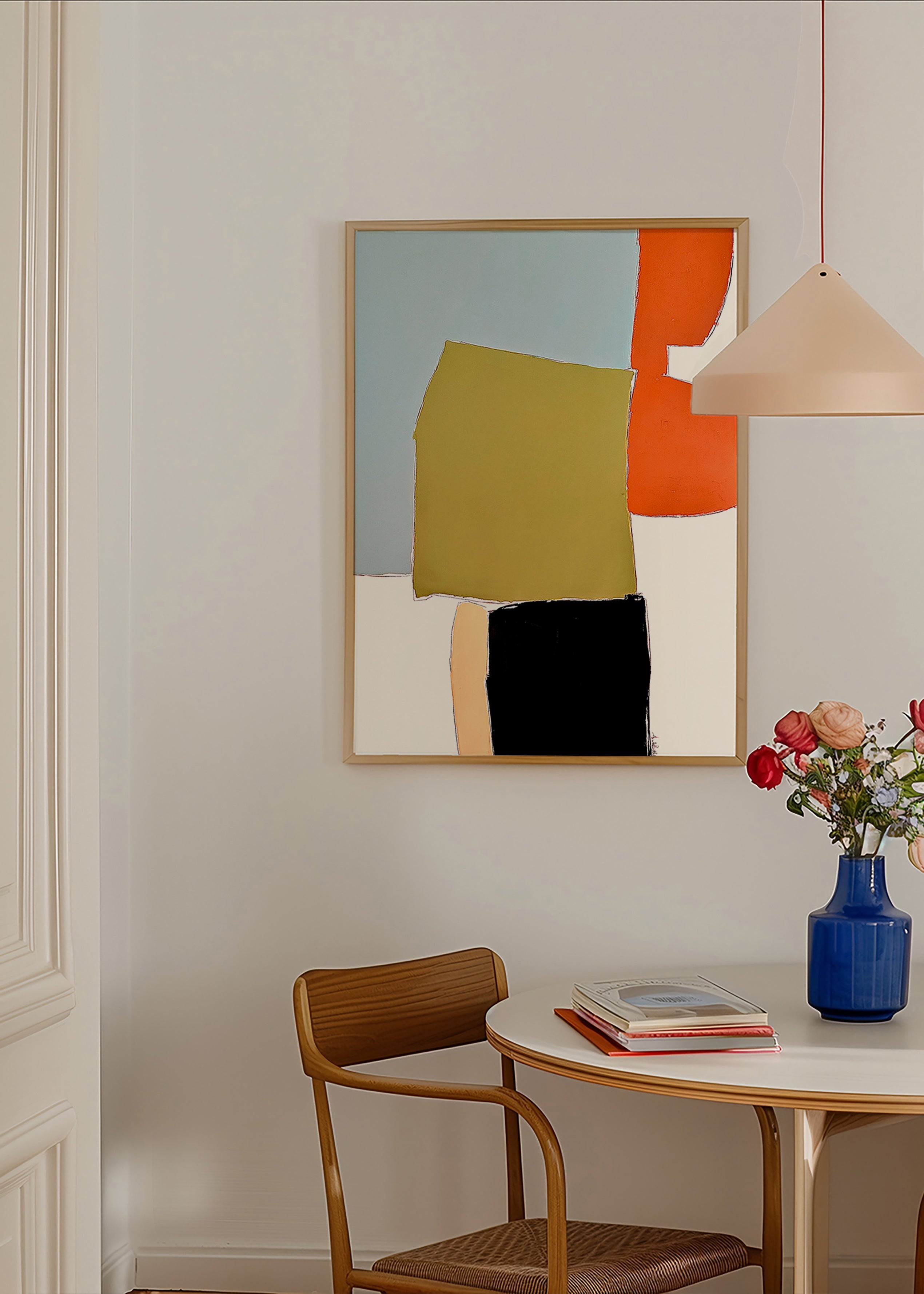 Cuadro abstracto con bloques orgánicos – Product3