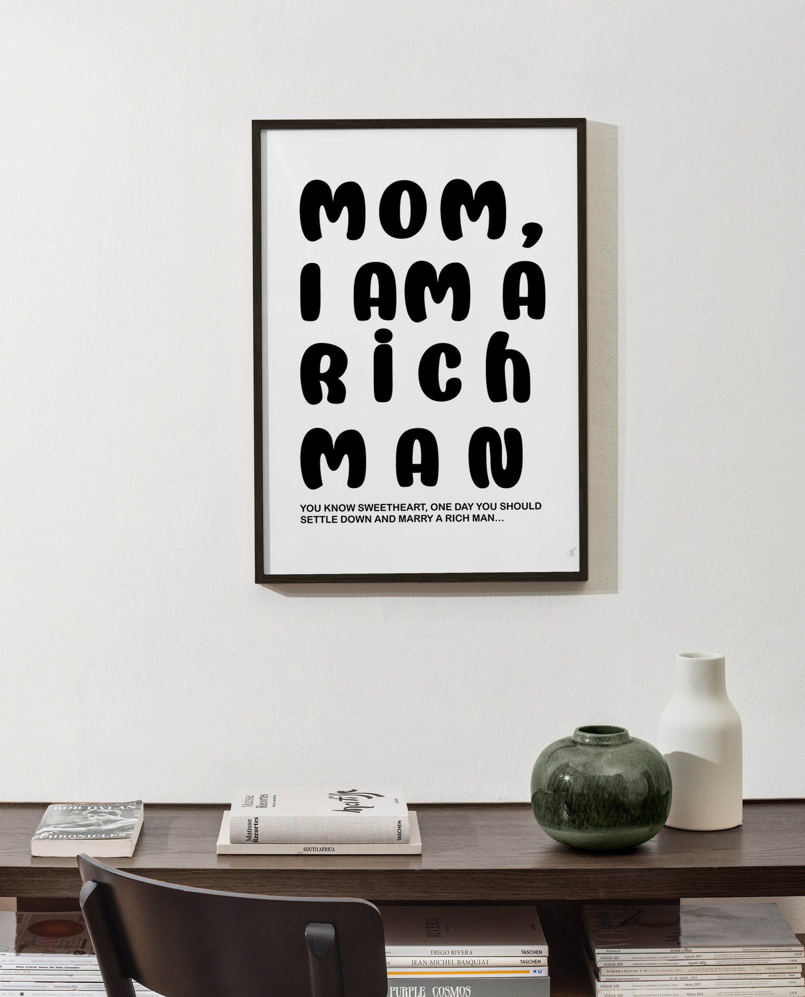 Ilustración tipográfica con texto humorístico – Product1