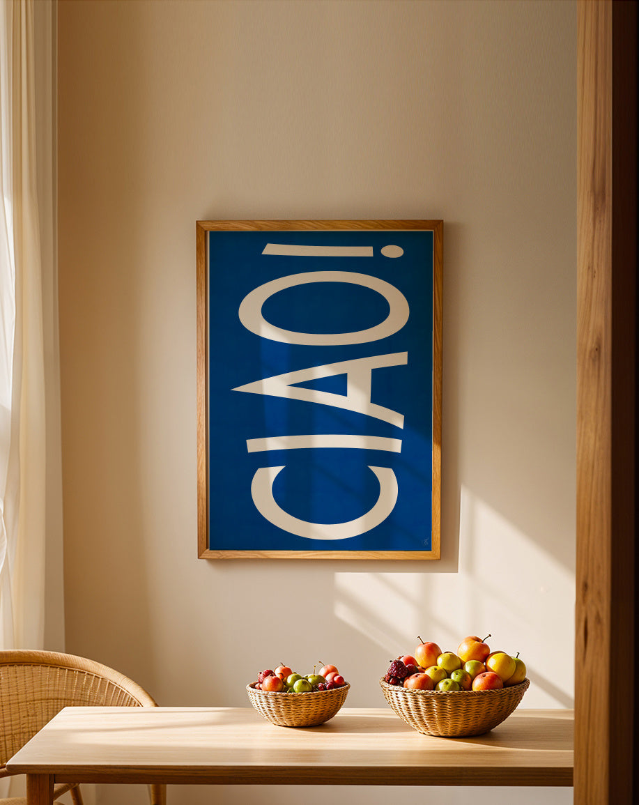 CIAO - Framed poster in an interior