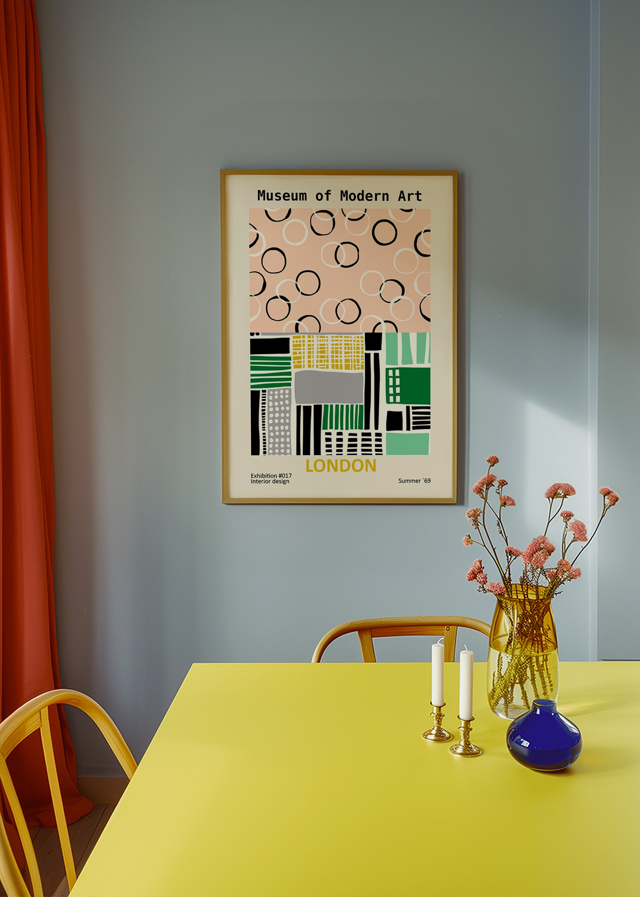 Cuadro de ciudades con póster tipográfico de Londres – Product2