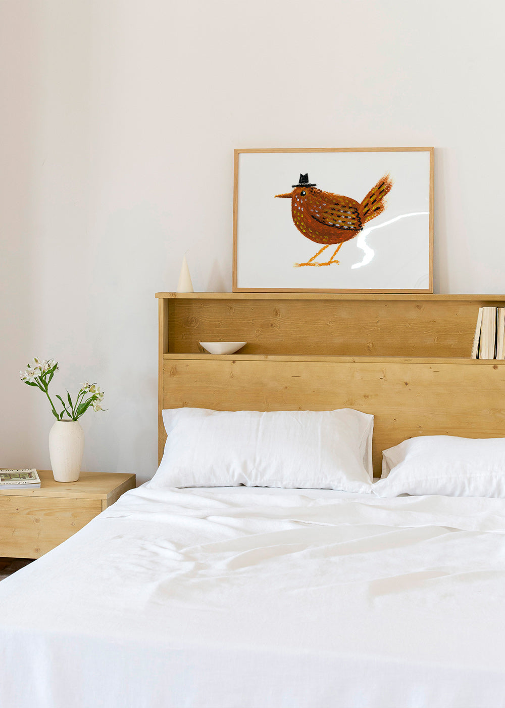 Cuadro pájaro con sombrero vaquero – Product1