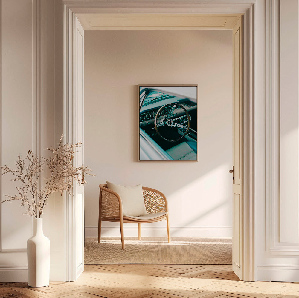 Cuadro vintage con volante clásico en primer plano – Canvas2