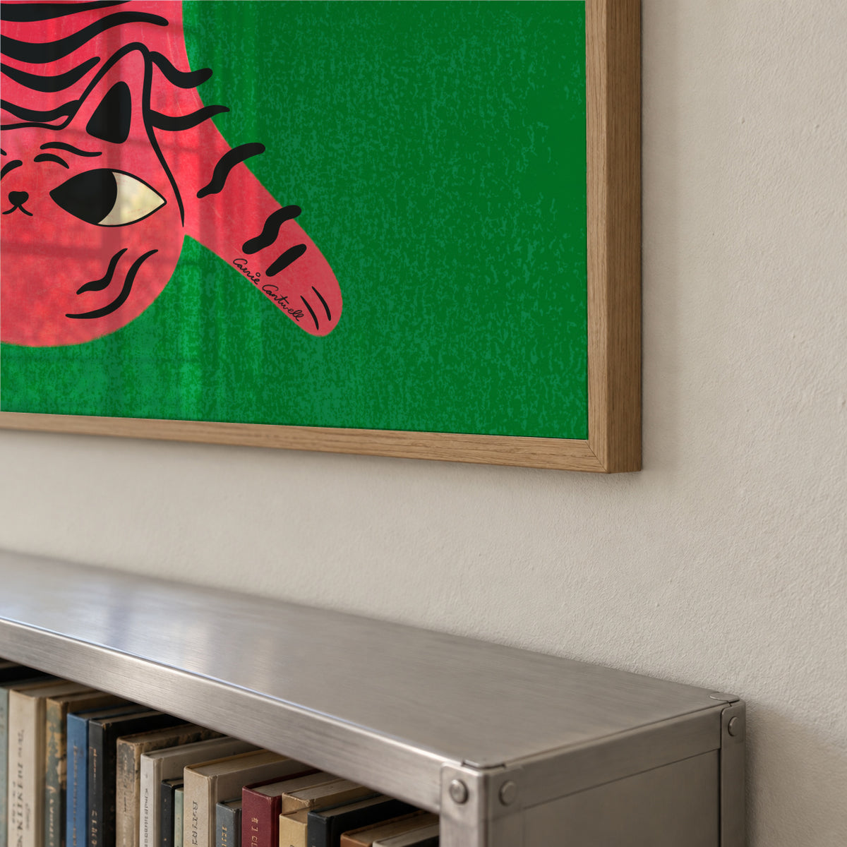 Cat Rug - Framed poster detail