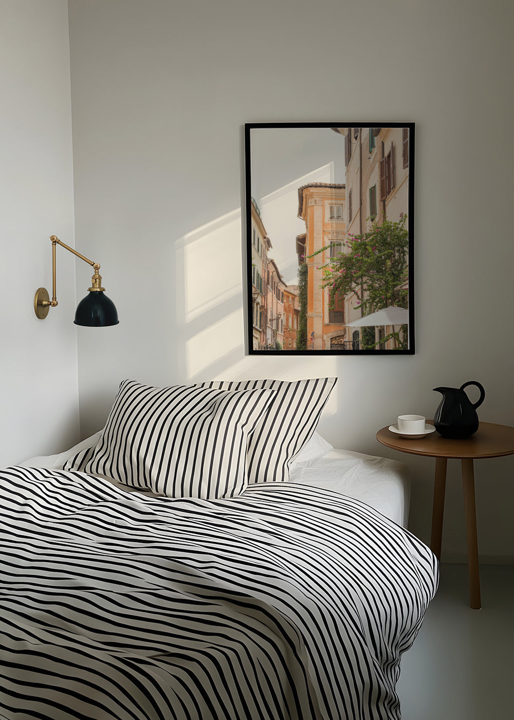 Streets of Rome - Framed poster in an interior