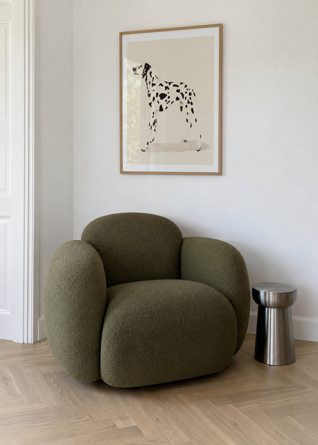 Pandc Dalmation - Framed poster in an interior