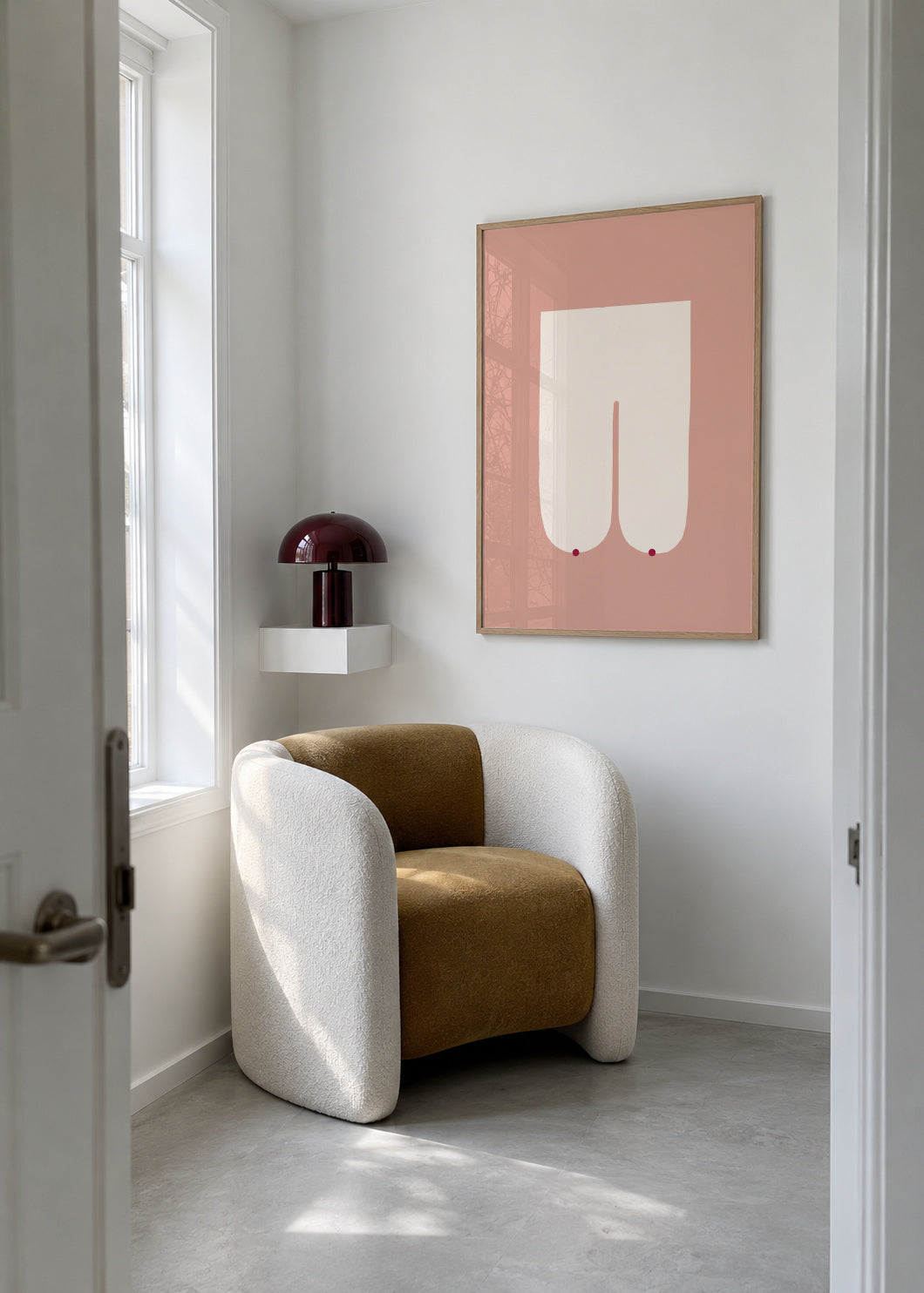 Boobs 12 - Framed poster in an interior