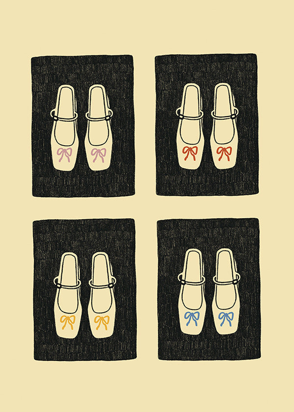 Ilustración de zapatos con lazo repetidos