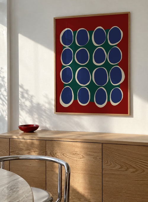 Color Harmony - Framed poster in an interior