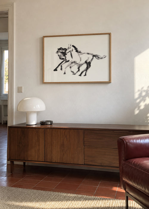 Swift Shadows - Framed poster in an interior