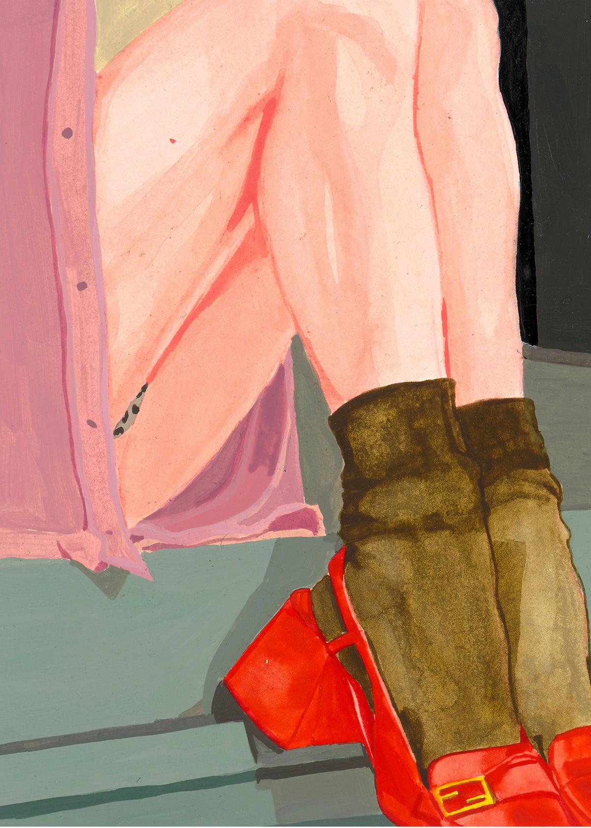 The Waiting Girl - Unframed art print