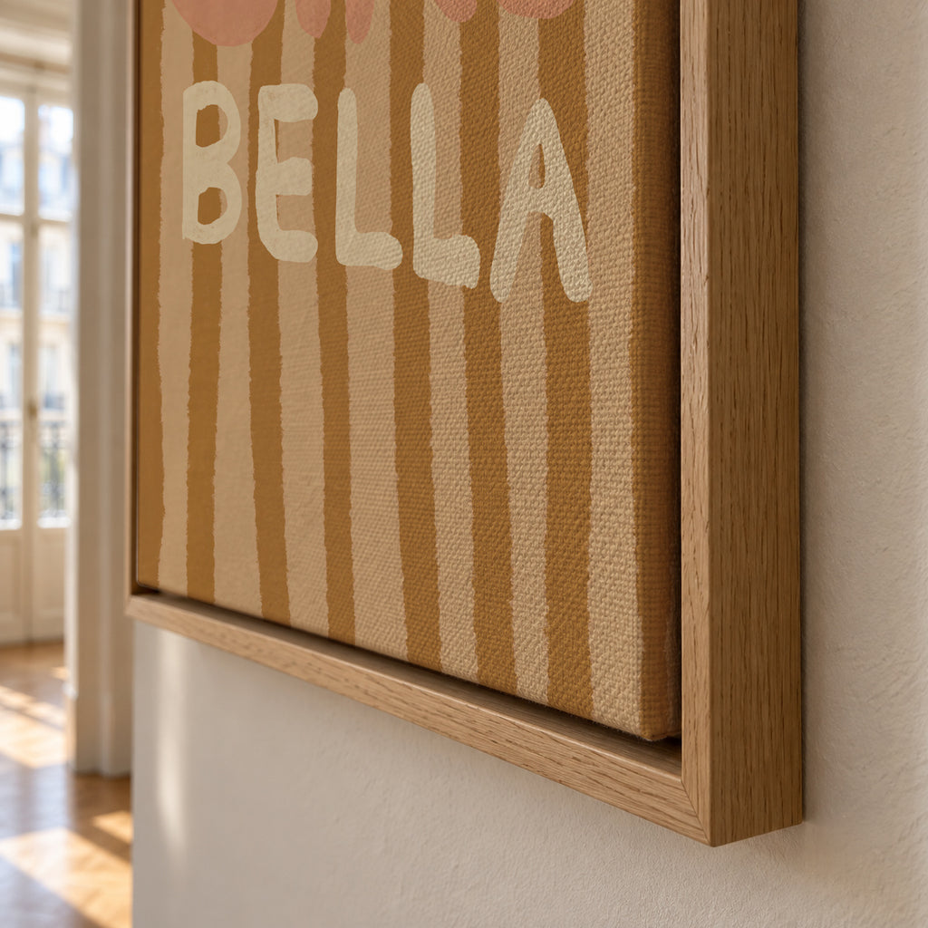 CIAO BELLA III - Framed canvas detail