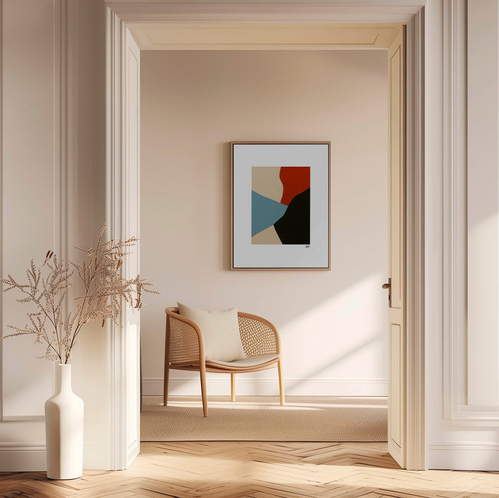 Cuadro abstracto capas orgánicas en vertical – Canvas2