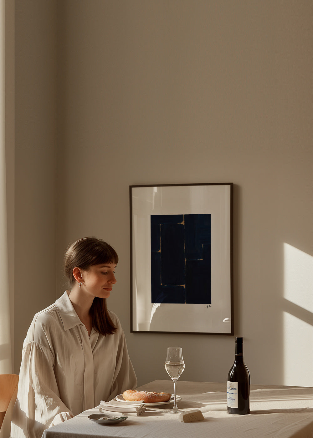 Midnight Structure - Framed poster in an interior