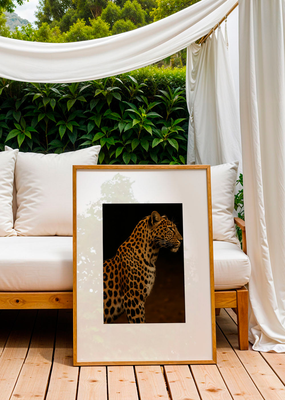 Cuadro leopardo perfil en estudio – Product2