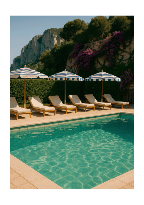 Capri Pool - Unframed art print