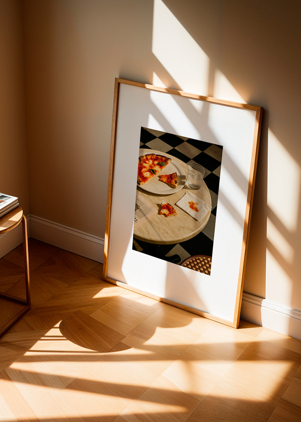 Cuadro de cocina con pizza sobre mármol – Product3