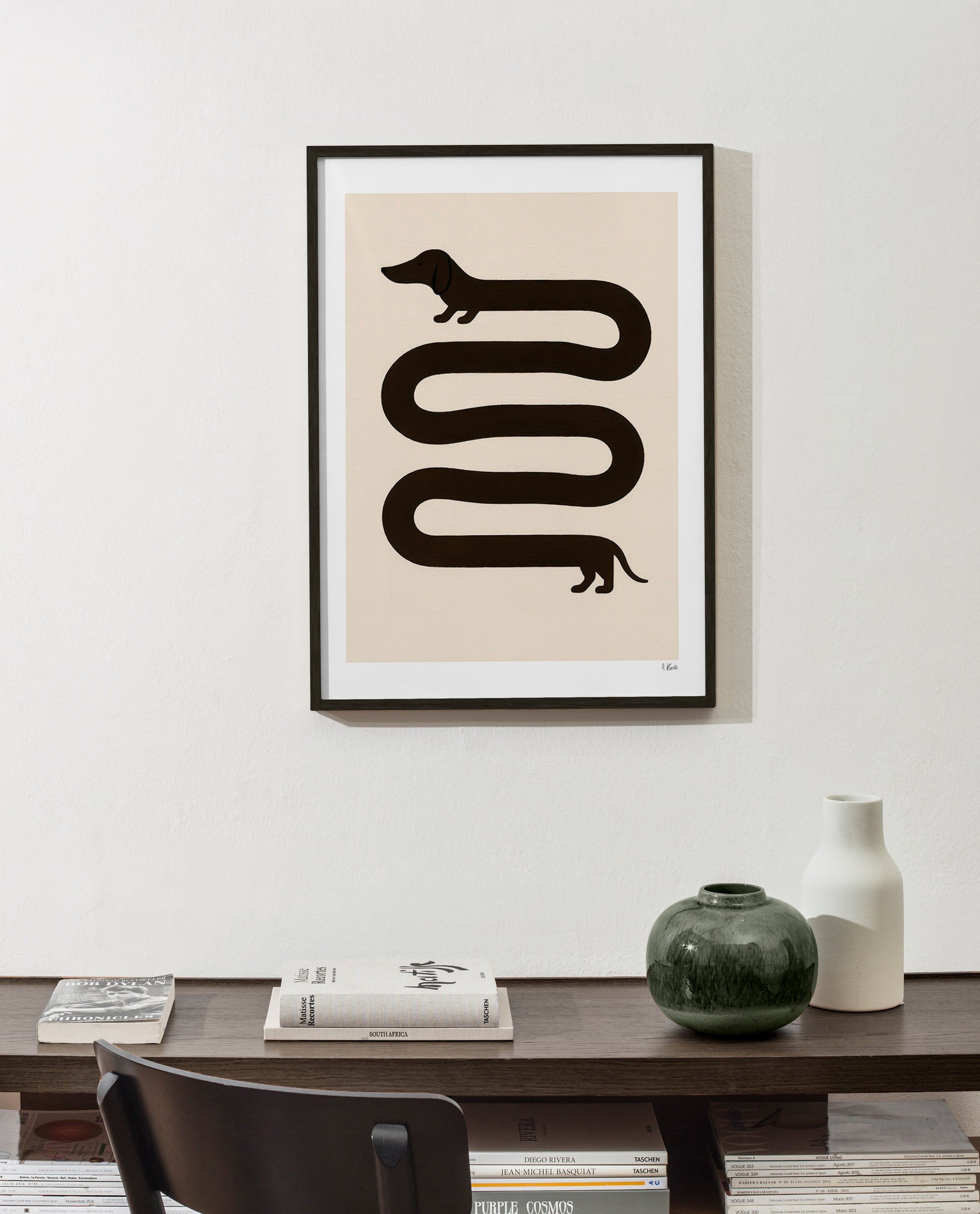 Cuadro perro alargado minimalista – Product2