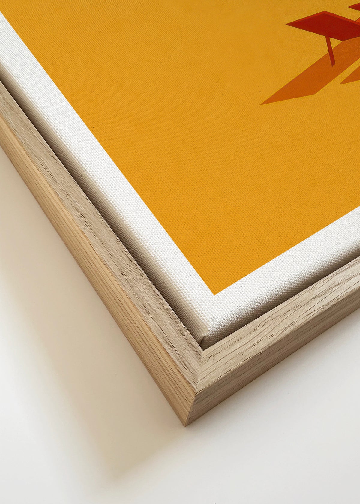 Golden Shore - Framed canvas detail