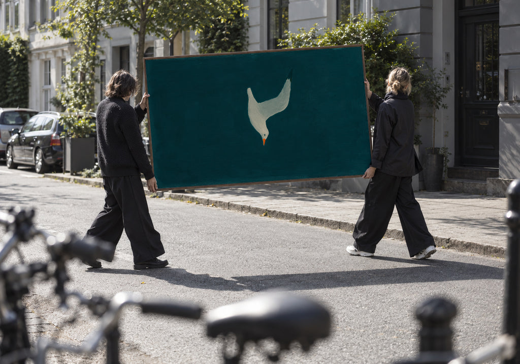 Azure Navigator - Framed canvas in an interior