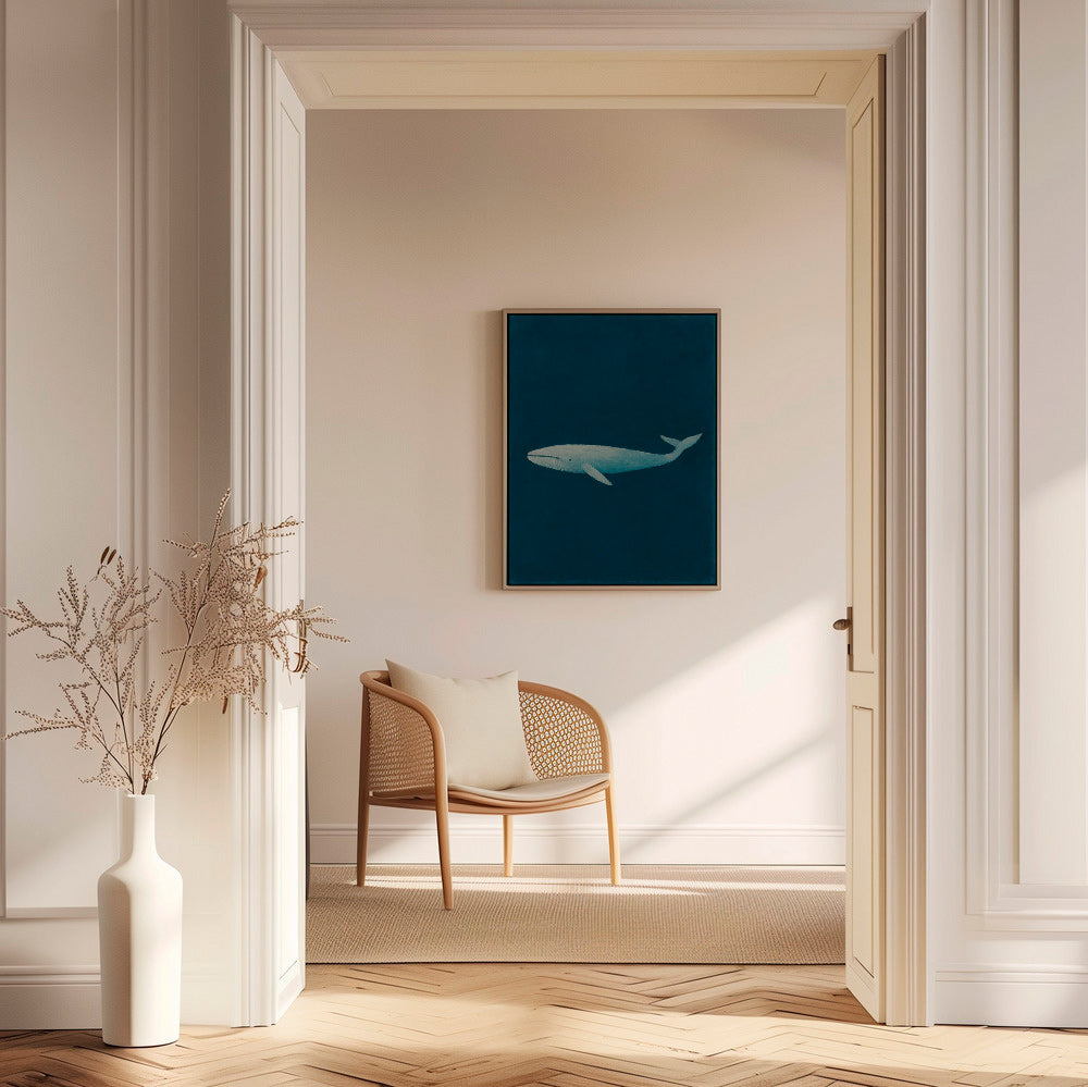 Cuadro ballena azul profundo – Canvas2