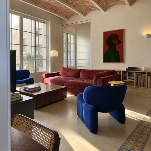 Dark Emerald Portrait - Framed poster in an interior
