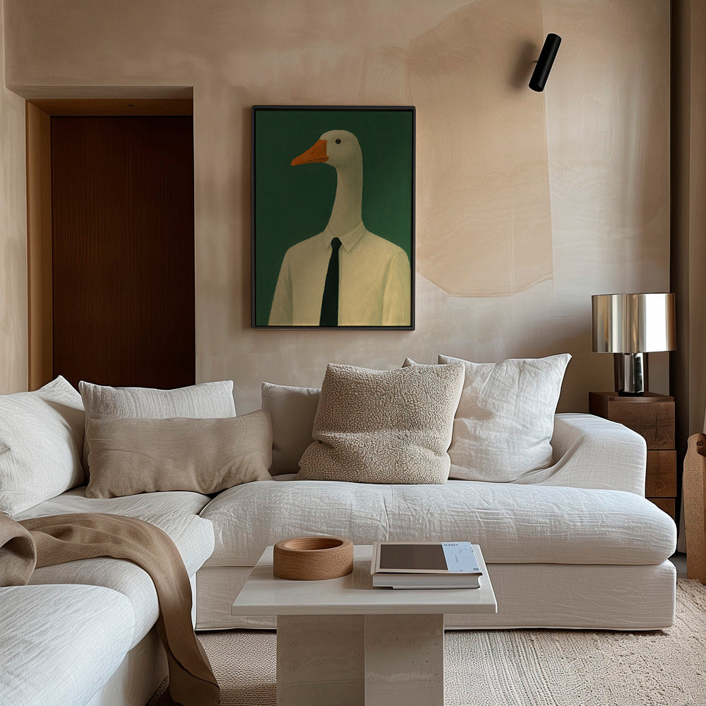 Cuadro ganso ejecutivo en traje – Canvas2