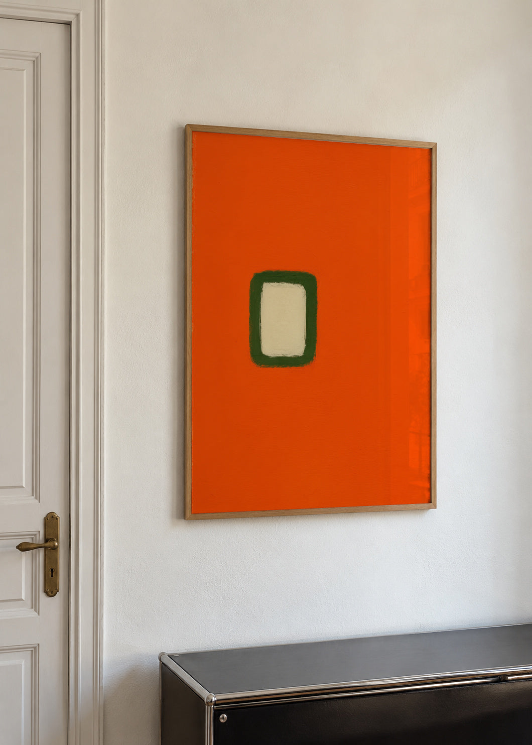 Glowing Core - Framed poster in an interior
