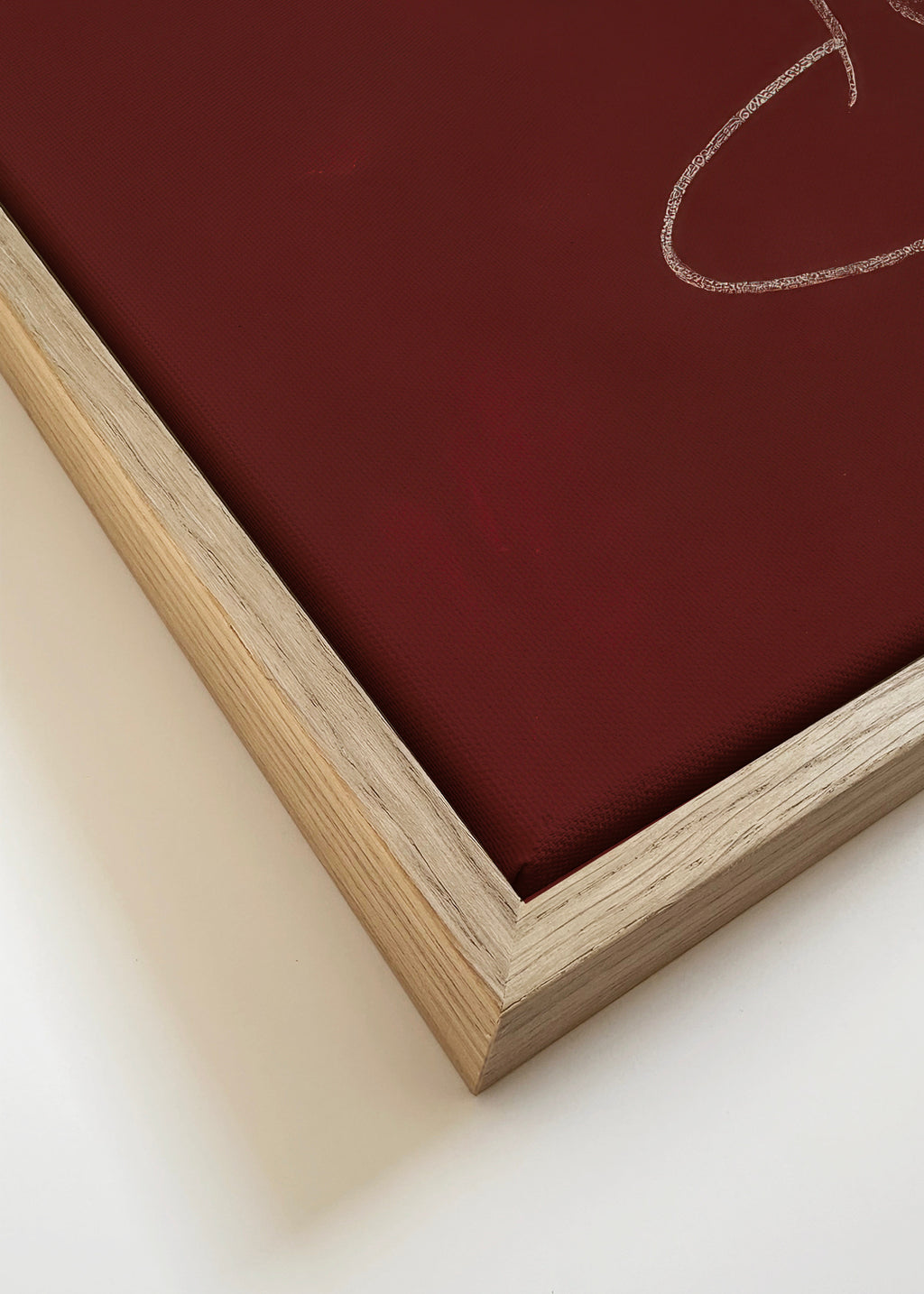 Wine Silhouette - Framed canvas detail