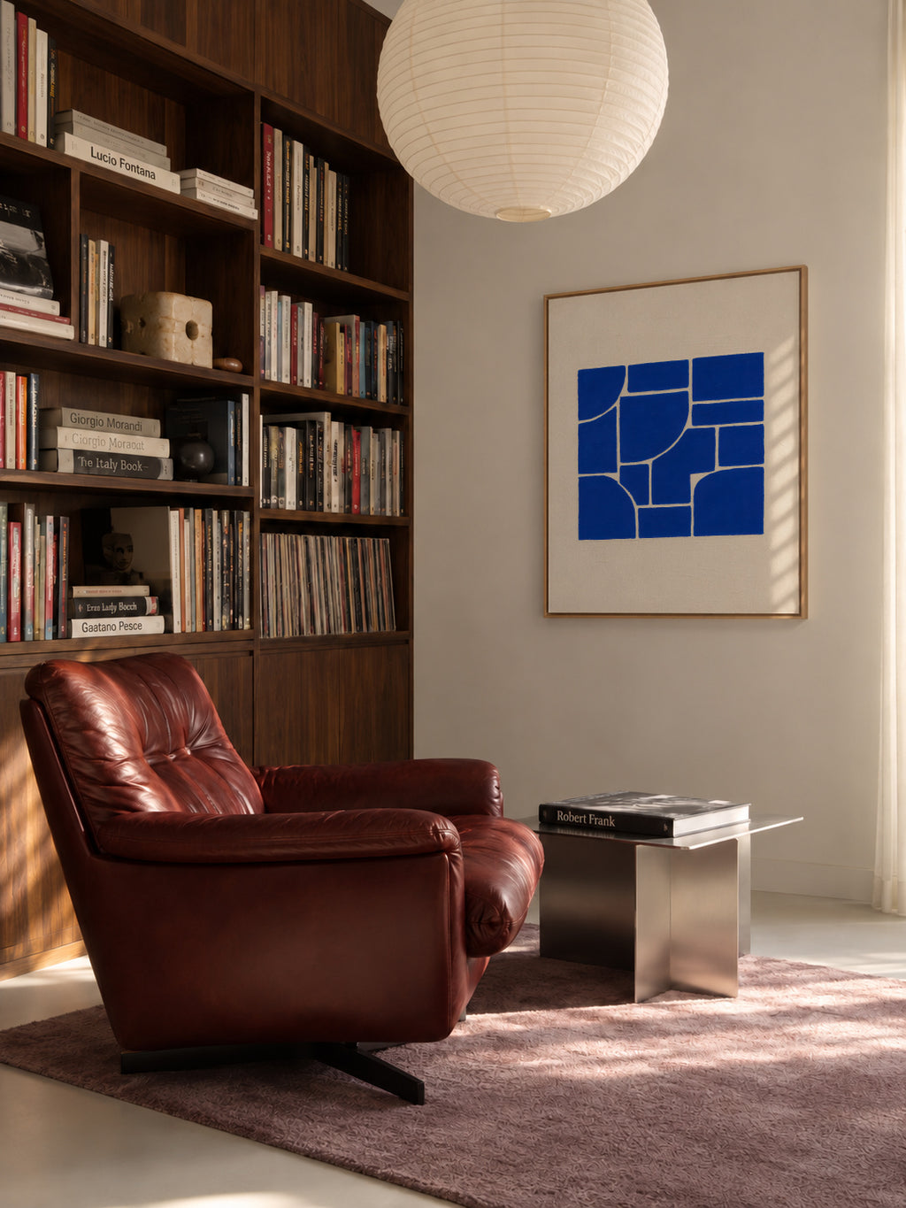 Cobat Fractures II - Framed canvas in an interior