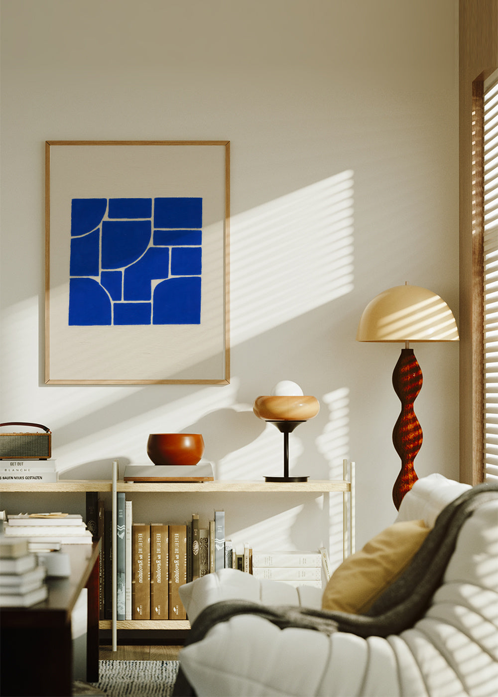 Cobat Fractures II - Framed poster in an interior