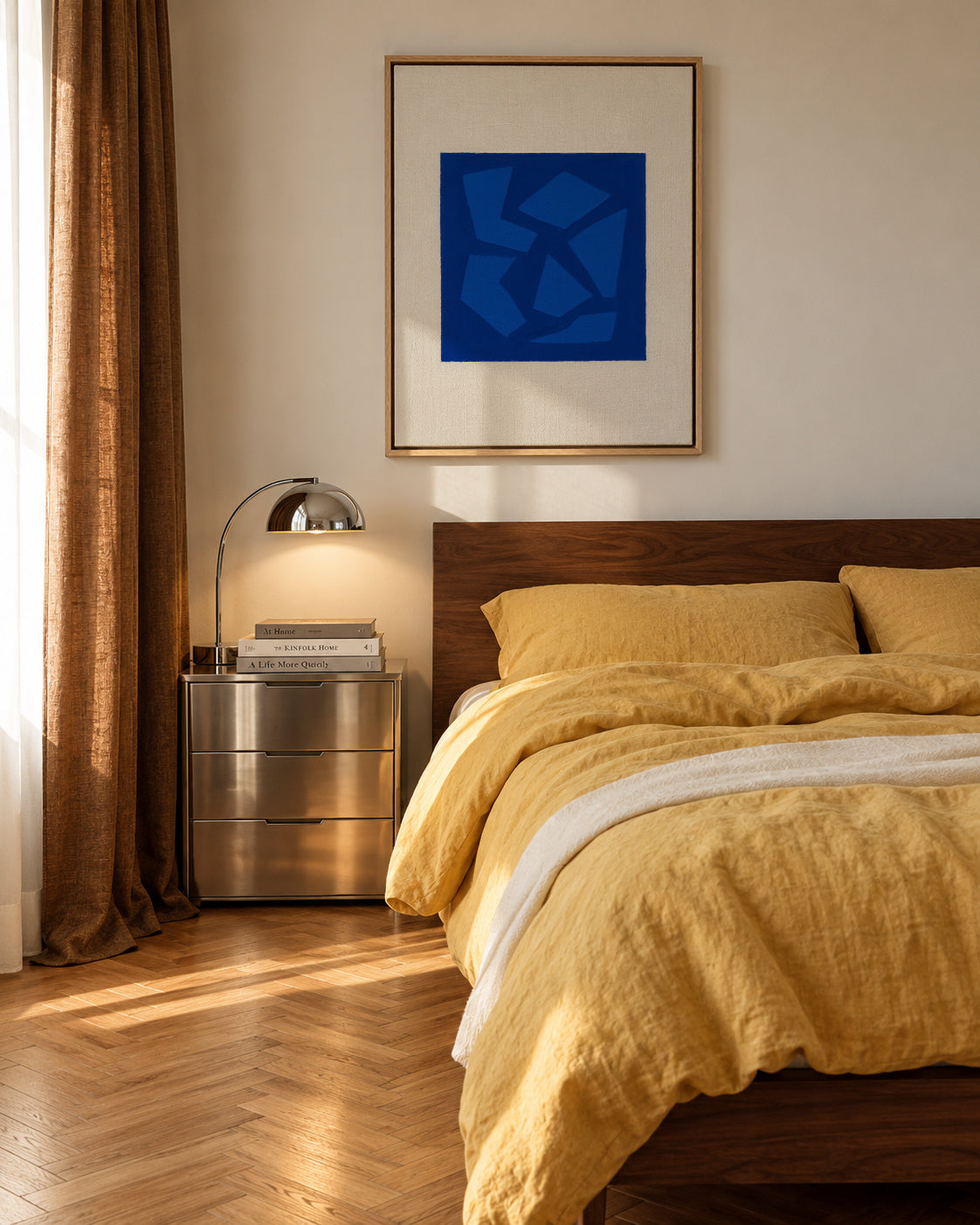 Cobat Fractures IV - Framed canvas in an interior