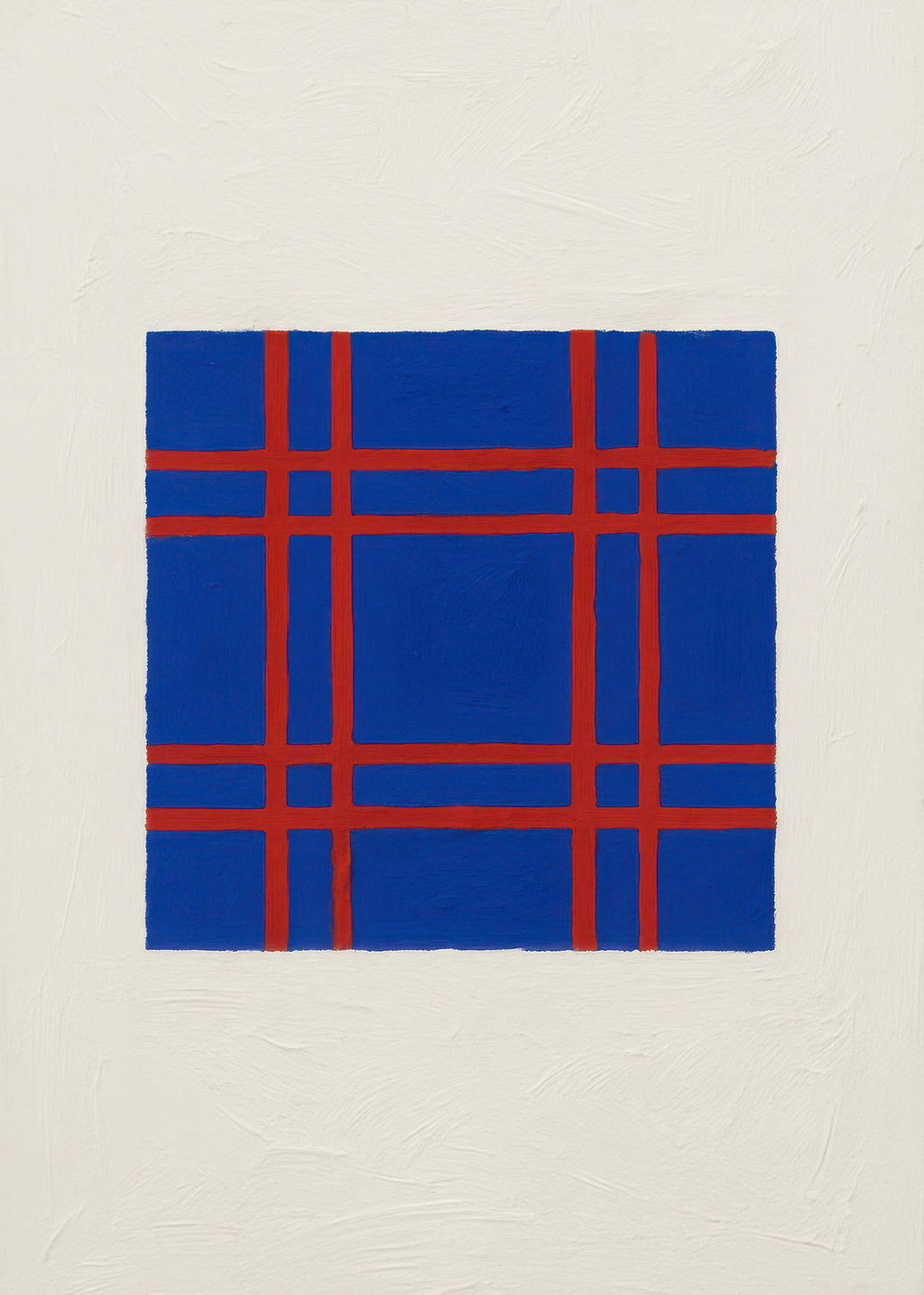 Cobalt Plaid - Unframed art print