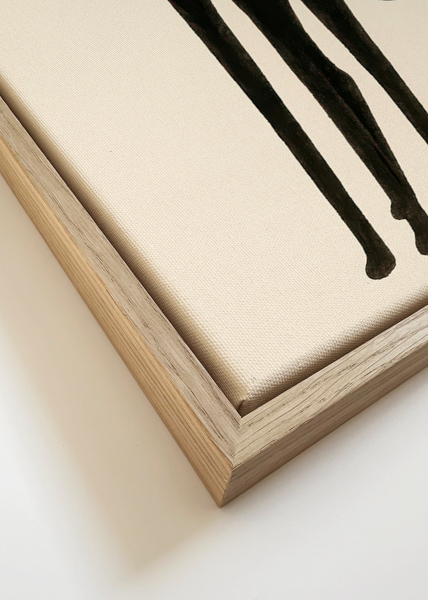 Cuadro de gato en silueta alargada – Canvas detail