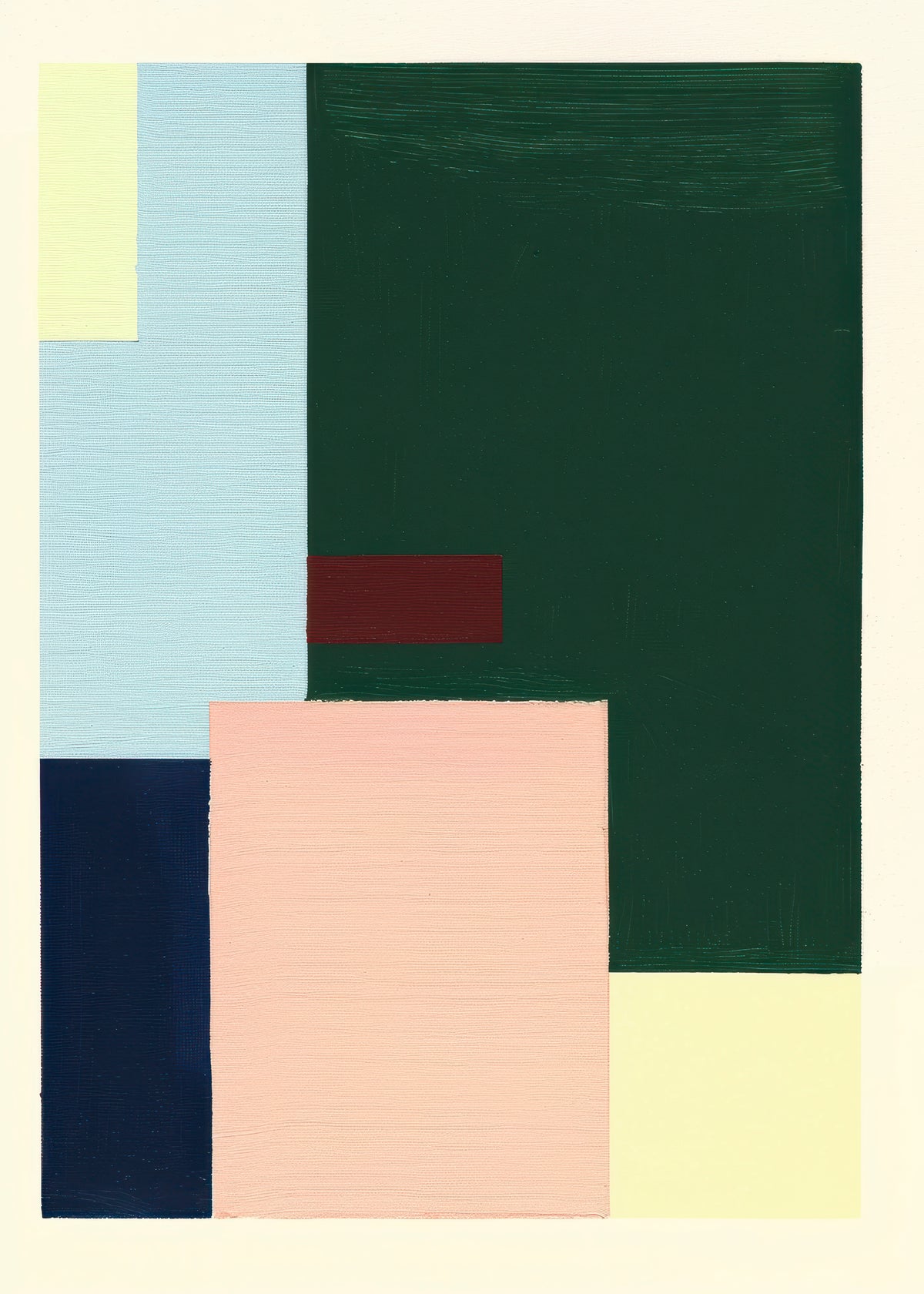 Pastel Construction VI - Unframed art print