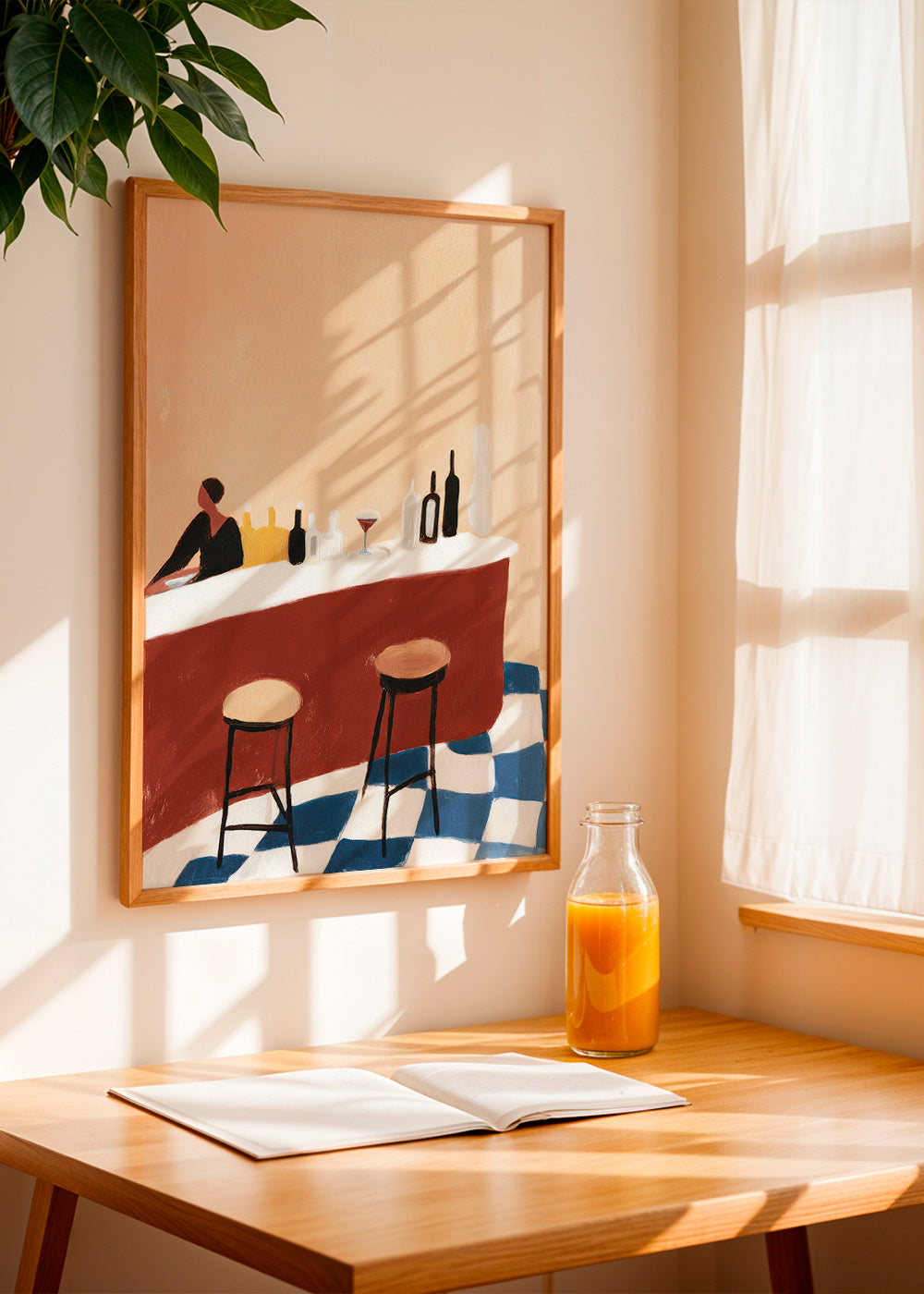 Cuadro de cocina con barra y copas – Product2