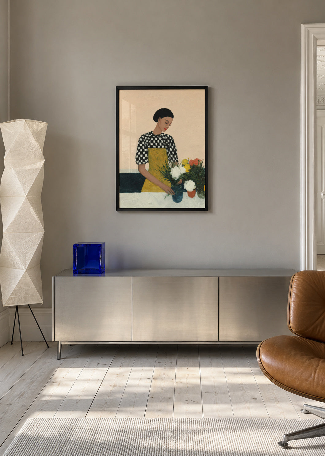 The Florist - Framed poster in an interior