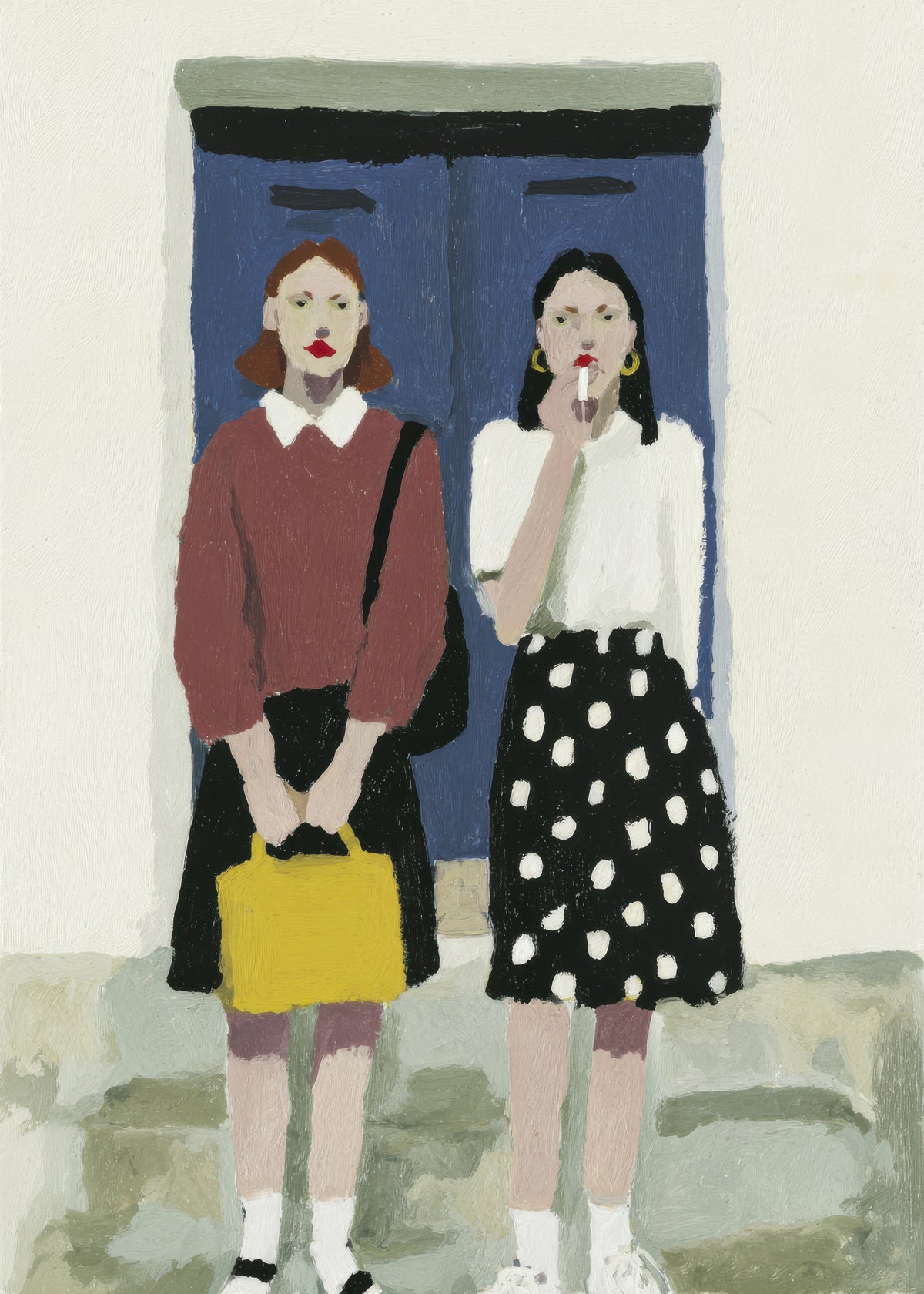 Blue Door Duo - Unframed art print