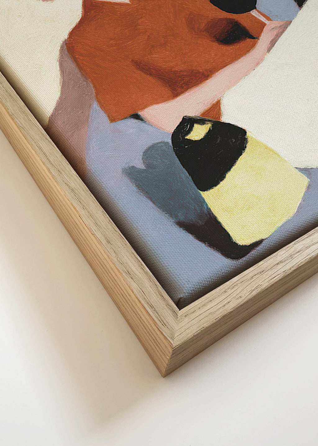 Cuadro de cocina con mujer y copa de vino – Canvas detail