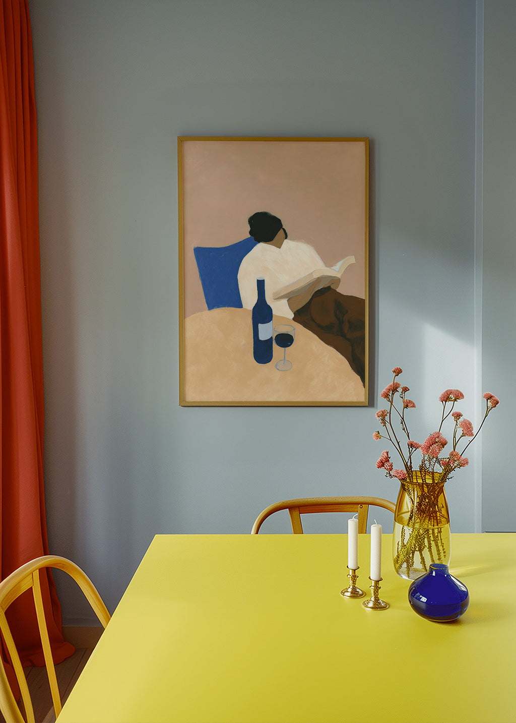 Cuadro de cocina con lectora y copa de vino – Product3