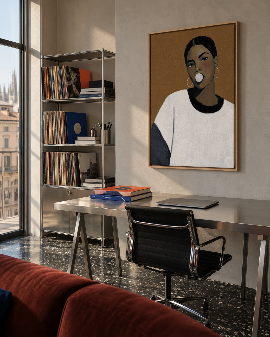 Bold Beauty - Framed canvas in an interior