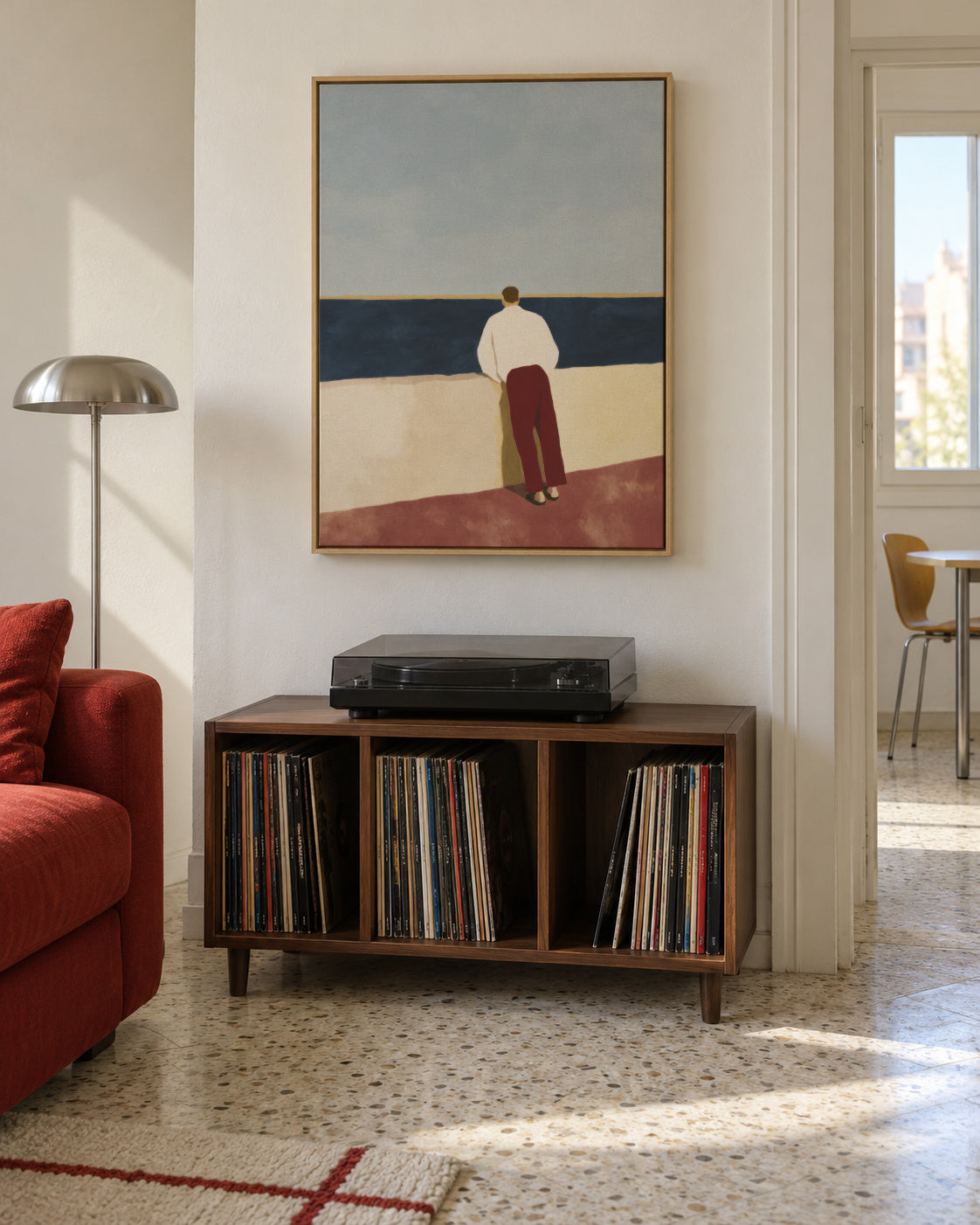Horizon Figure - Framed canvas in an interior
